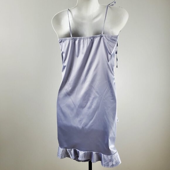 ROUGHED FRONT SHOULDER TIE DRESS - Picture 3 of 7